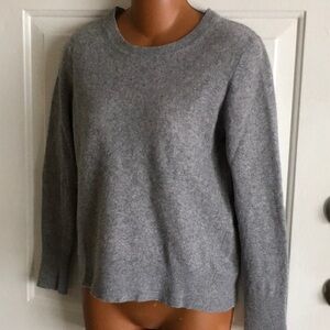 Gray Italian Merino Crew Sweater 105